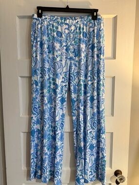 Roller Rabbit Pajama Pants Blue Amanda XL